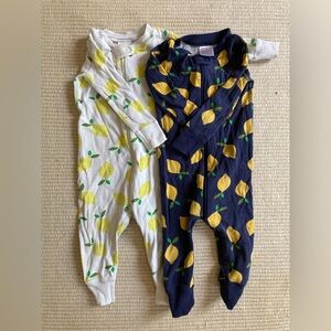 Set of 2 Hanna Andersson organic pajamas 12-18